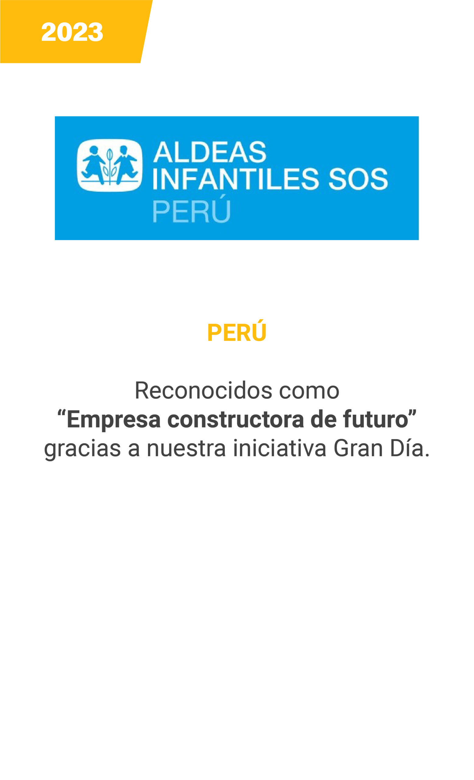 Aldeas infantiles - Perú 2023 - mobile