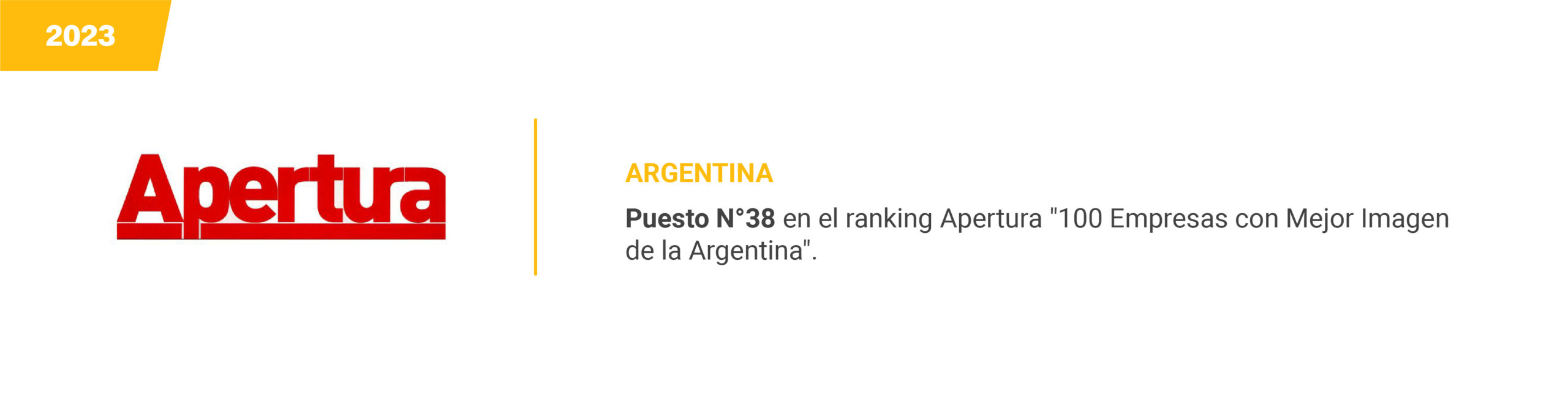 Apertura - Argentina 2023