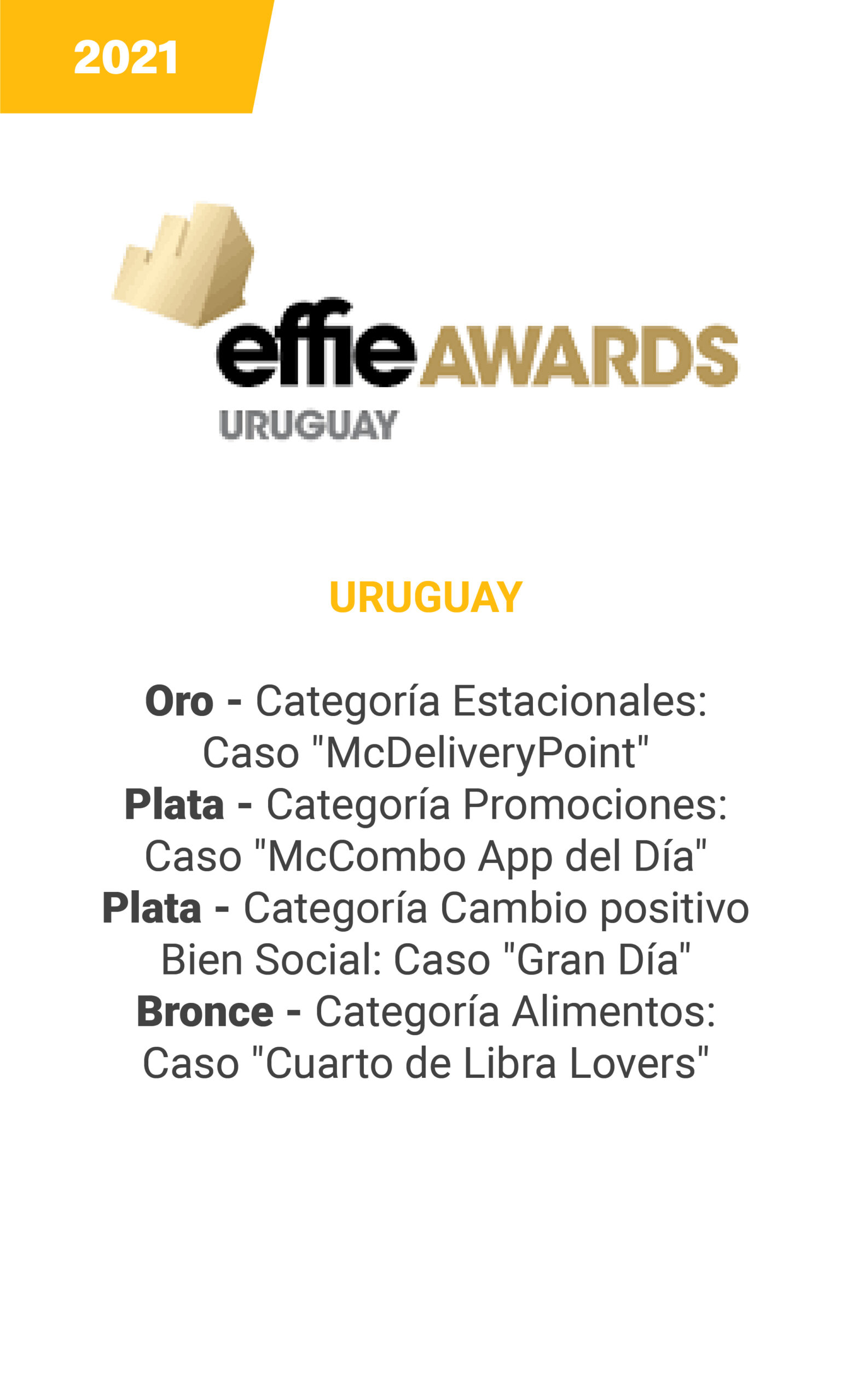 Effie Awards Uruguay - mobile