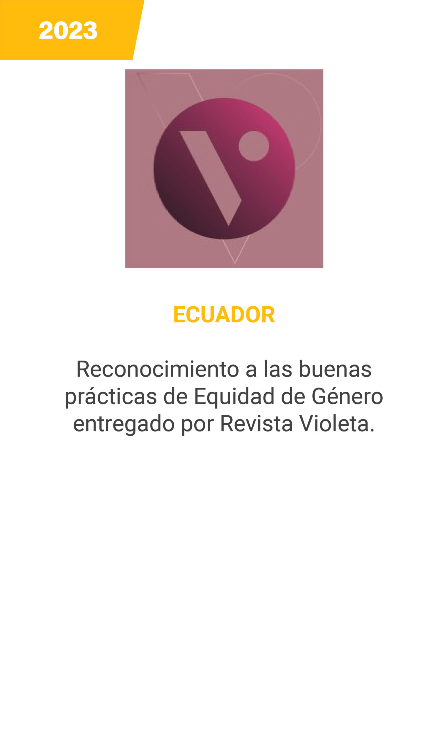 Revista Violeta - Ecuador - 2023 - mobile