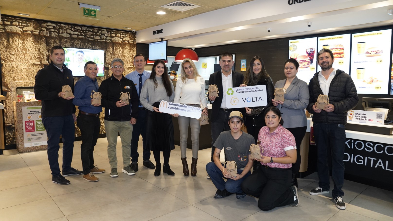 [Chile] Arcos Dorados y Volta presentan un sistema para gestionar residuos orgánicos compostables en restaurantes McDonald’s