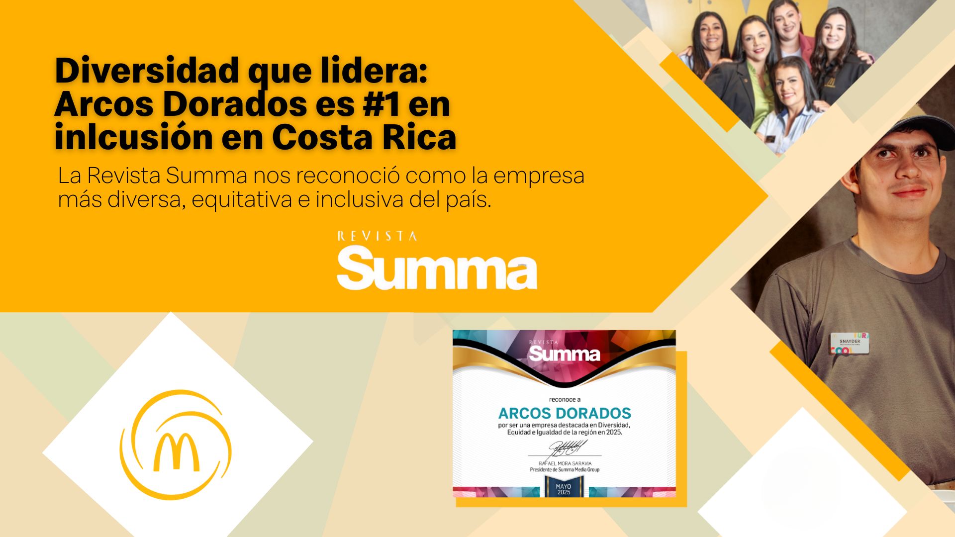 Arcos Dorados Costa Rica lidera el camino hacia una cultura corporativa más inclusiva