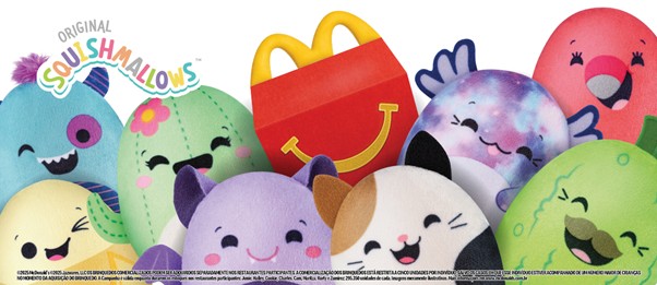 Pelúcias de Squishmallows chegam no McLanche Feliz