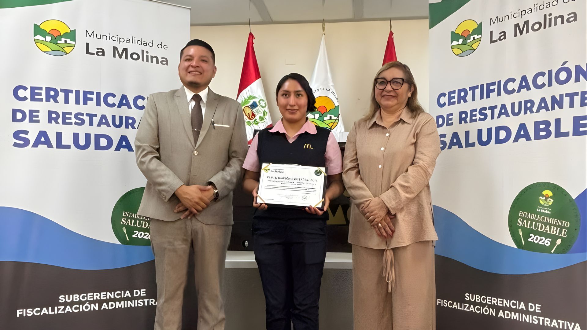 [Perú] Municipalidad de La Molina certifica nuestra excelencia en higiene y seguridad alimentaria
