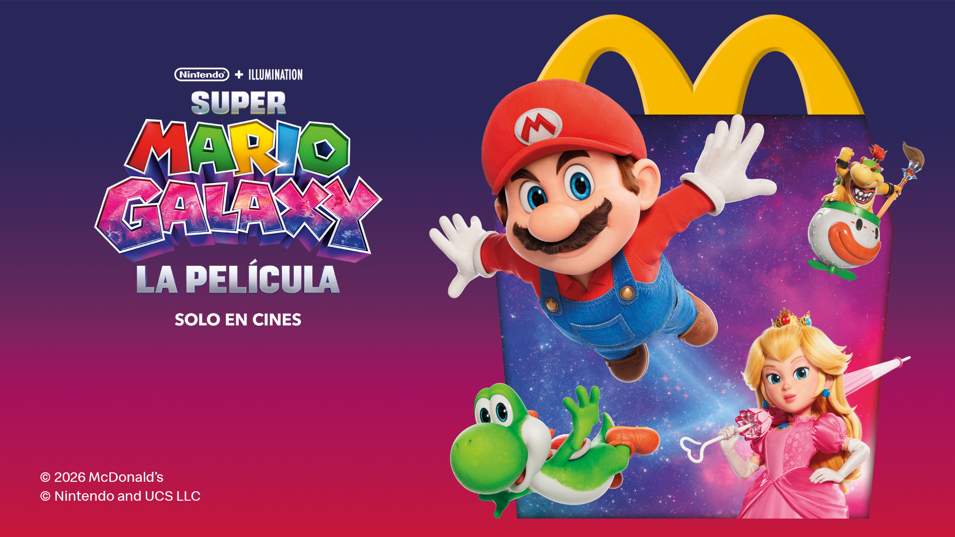 Explora la galaxia junto a McDonald’s y Mario Bros.  